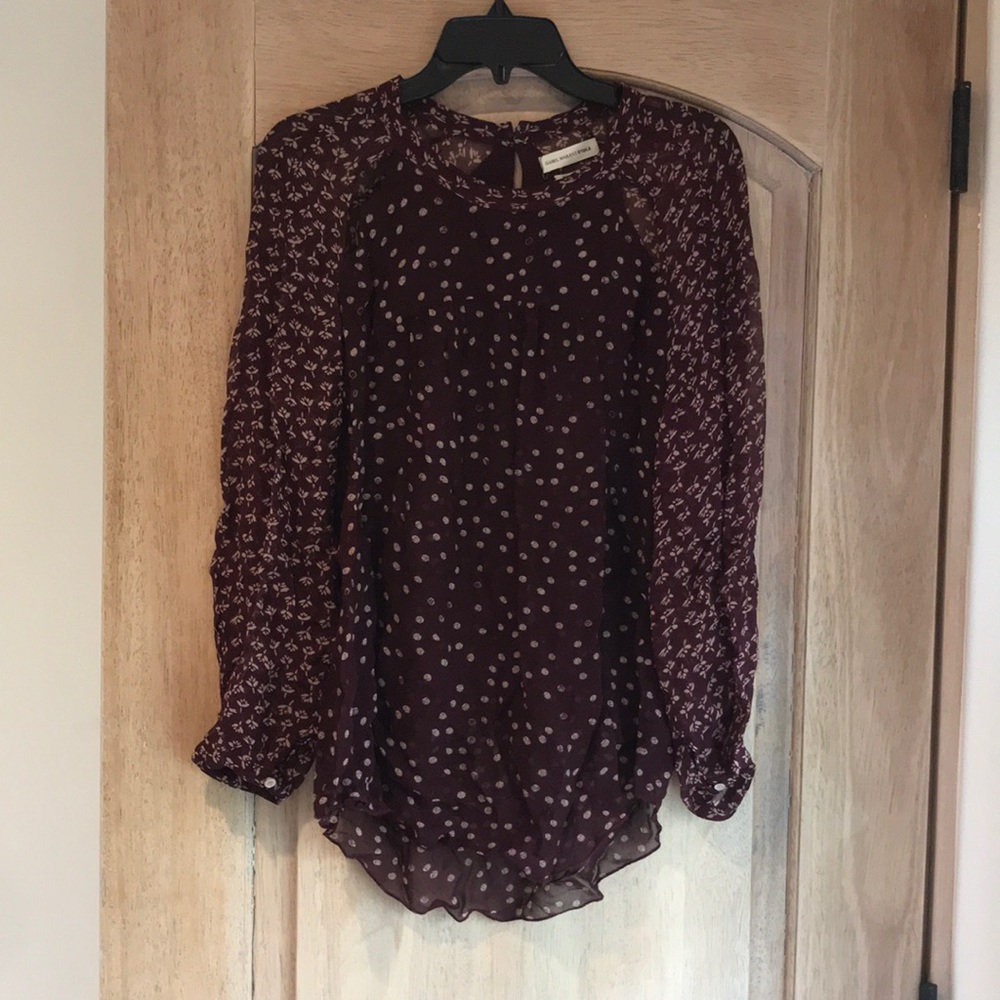 Breezy Bordeaux Isabel Marant Etoile top